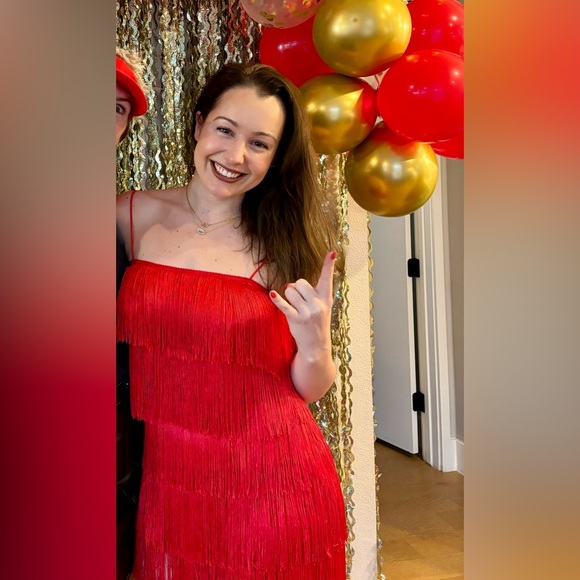 12th Tribe Riot Red Fringe Romper – Size M – 50% Off – Free Shipping! - Picture 4 of 5